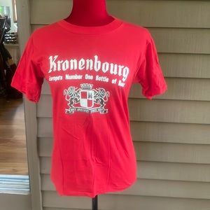 Vintage 80s Kronenbourg Beer T-Shirt- New! Multiple Sizes Avail S, M, L, XL